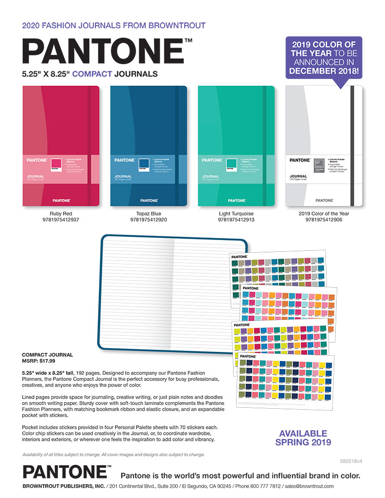 pantone color palettes 2020